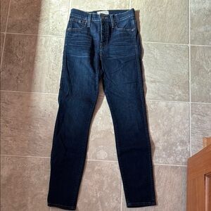 10” high riser skinny skinny Madewell jeans